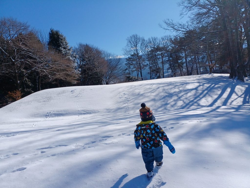 大丸山公園の雪景色